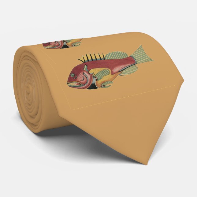 Gravata Três Peixes Feios (Rolled)