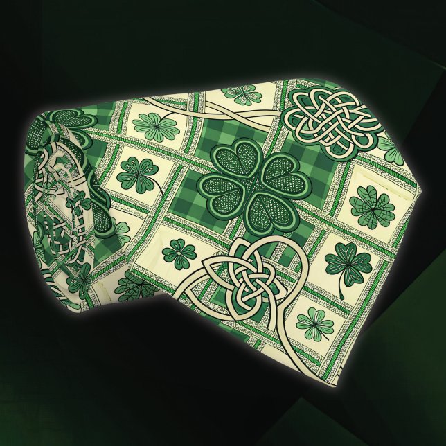 Gravata Trevos do Dia de São Patrício e Nós Celtas Entrela (Criador carregado)
