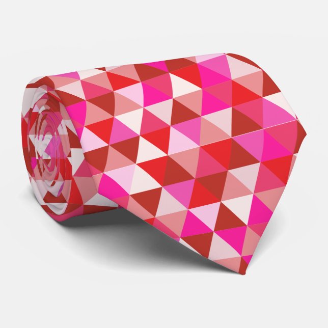 Gravata Triângulos geométricos/ajustáveis da PixDezines (Rolled)