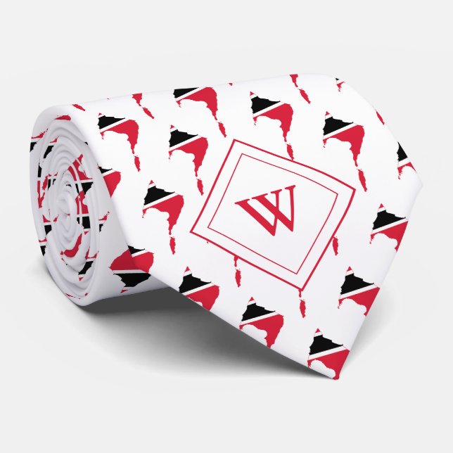 Gravata TRINIDAD TOBAGO Christian Scripture J3:16 Monogram (Rolled)