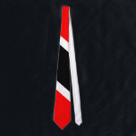 Gravata Trinidade e Tobago<br><div class="desc">Este produto da loja Trini Stuff apresenta a bandeira nacional vermelha, branca e preta de Trinidad e Tobago. Visite também nossa página inicial de lojas para ver outras legal e interessantes imagens e gráficos Trini criadas apenas para você! A bandeira de Trinidad e Tobago foi selecionada para ser usada como...</div>