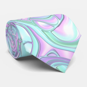 Gravata Trippy Colorors 3D Swirls