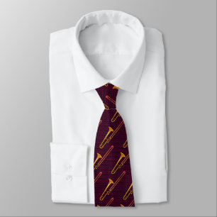 Gravata Trombone Maroon Neck Tie