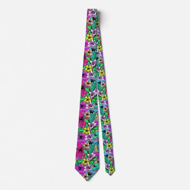 Gravata Tropical Flower Mix Thunder_Cove (Frente)