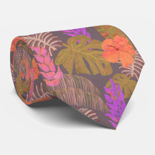 Gravata Tropical Havaiana Floral