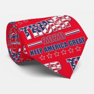 Gravata Trump 2020 Mantenha a América Grande