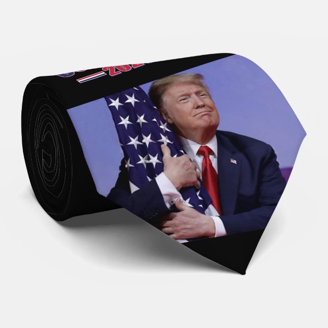 Gravata Trump 2020 The Excelente American Comeback (Rolled)