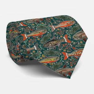 Gravata Truta de peixe-Design de-água fresca de-Na moda de