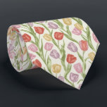 Gravata Tulip Garden Floral Pattern<br><div class="desc">A fresh tulip garden floral pattern featuring graceful blooming tulips and soft spring colors. This botanical design captures the beauty of garden flowers with a bright seasonal feel.</div>