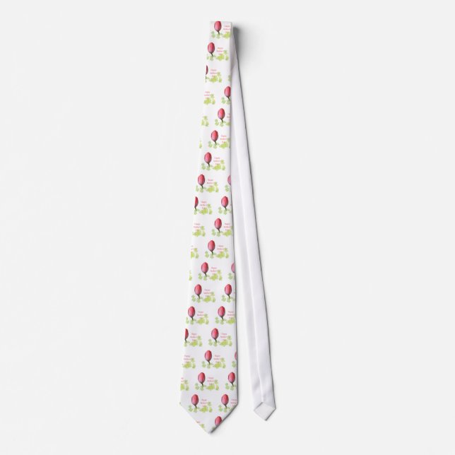 Gravata tulipa vermelha, feliz dia das mães (Frente)