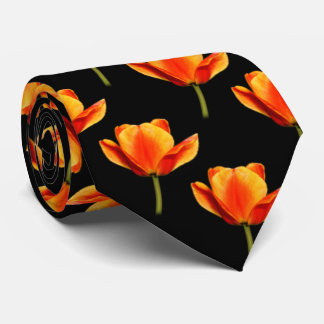 Gravata Tulipas Vermelhos e Amarelas