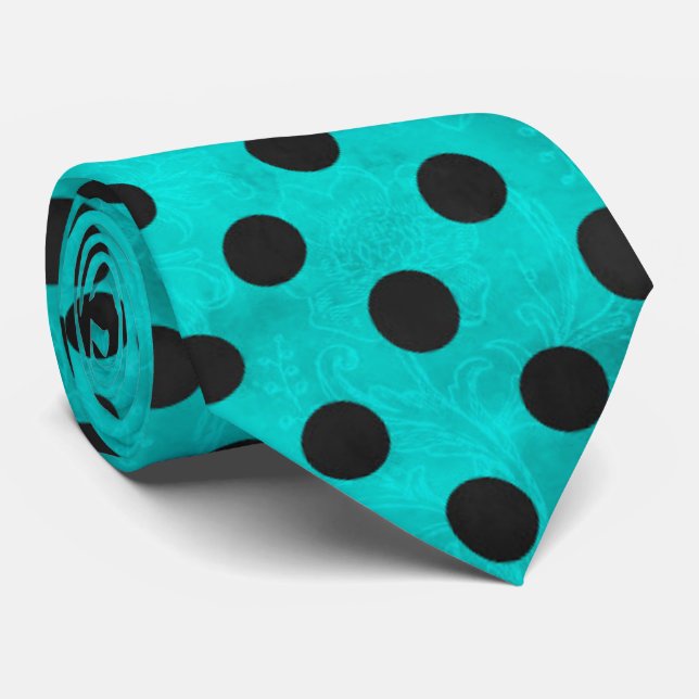 Gravata Turquesa Skulls e Sunflower Series Design 12 (Rolled)