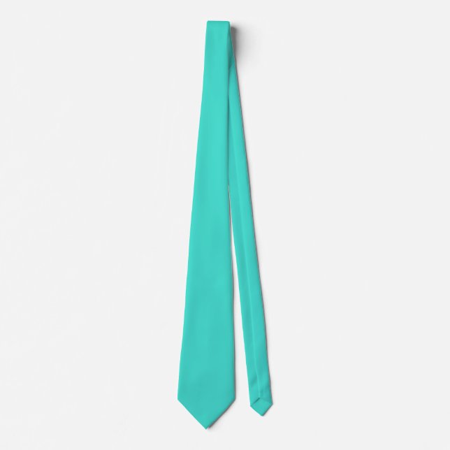 Gravata Turquoise Blue Green 40E0D0 - Opção para adicionar (Frente)