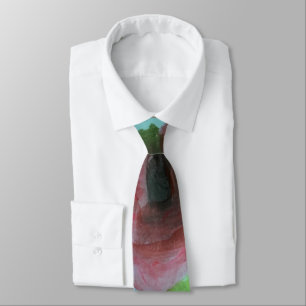 Gravata Turquoise Rosa Floral Tie