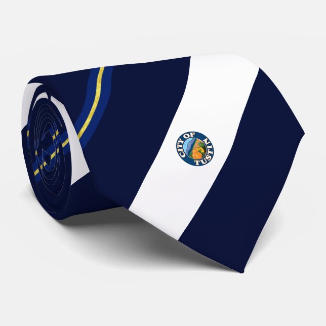 Gravata Tustin (Califórnia) — bandeira da cidade de Neck T (Rolled)