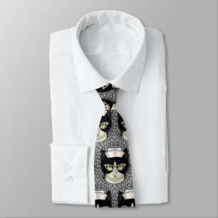Gravata Tuxedo Cat Nurse Neck