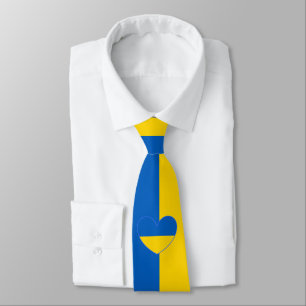 Gravata Ucrânia Flag Colors blue and yellow Neck Tie