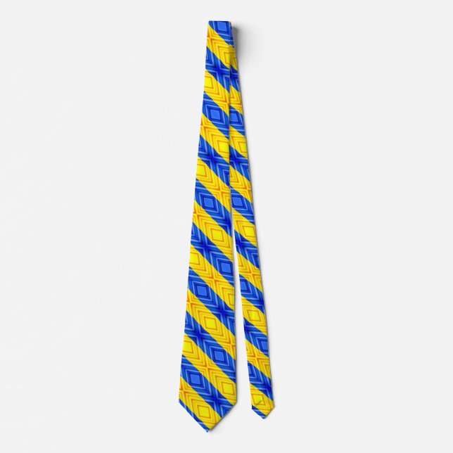 Gravata Ucrânia Neck Tie Freedom Flag Ucraniano (Frente)