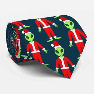 Gravata UFO Ho Pai alienígena de Natal Padrão