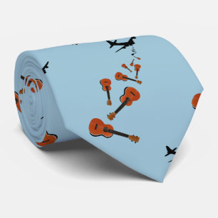 Gravata Ukuleles sendo derrubado de um avião