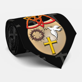 Gravata Um casaco de braços cristão com som cruzado