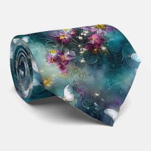 Gravata Um Design 11 da Série Borboleta Mística