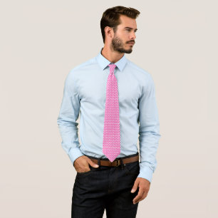 Gravata um fundo rosa e branco com um padrão