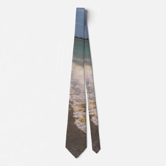 Gravata Um Stroll Ao Longo Da Rua Pete Beach Tie (Frente)