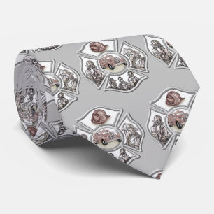 Gravata Uma Cruz Maltesa de Bombeiro