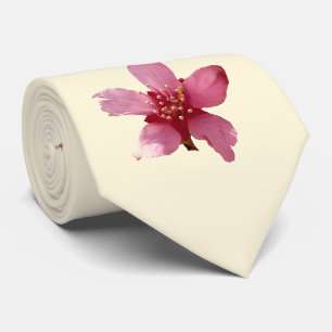 Gravata Único laço da flor de cerejeira da flor