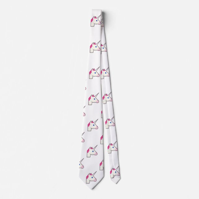 Gravata unicorn emoji menswear mens nectie (Frente)