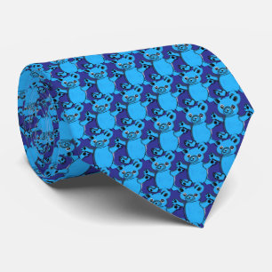 Gravata Urso de pelúcia azul-celeste