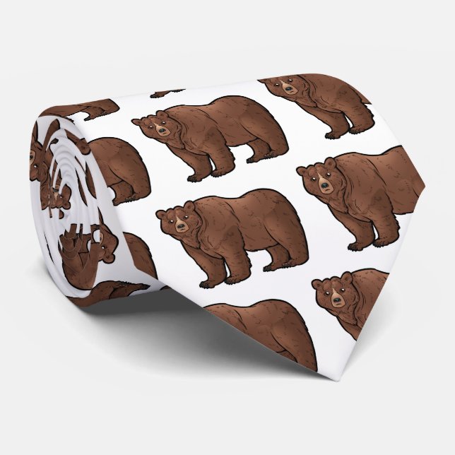 Gravata Urso de urso (Rolled)