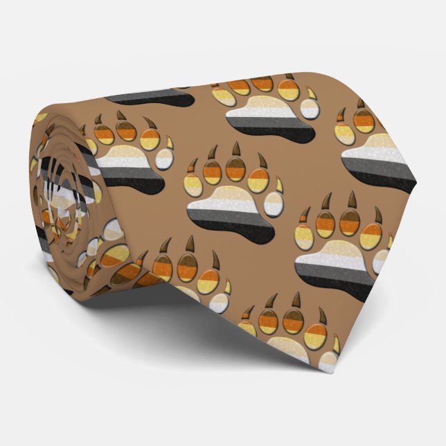 Gravata Urso - símbolo de garra de urso ursino (Rolled)