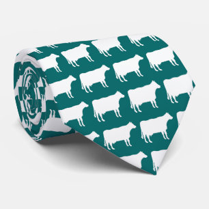 Gravata Vacas Brancas - Verde Moss