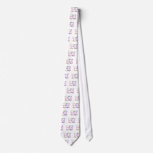 Gravata Vai ser uma tia Primária Colors (Frente)