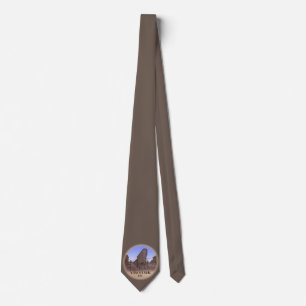Gravata Vancouver Souvenir Gastown Tie Landmark Art Tie