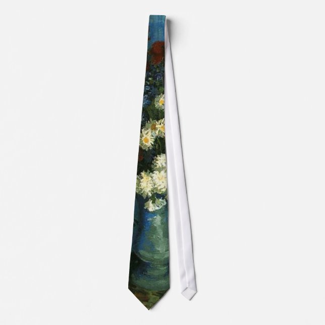 Gravata vaso com flores e papoilas, van Gogh (Frente)