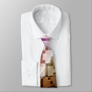 Gravata Vento Escuro Cubo Centrado