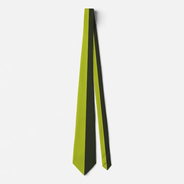 Gravata Verde ácido - Preto esverdeado (Frente)