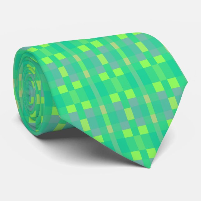 Gravata Verde alegre (Rolled)