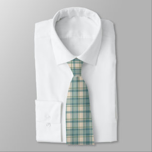 Gravata Verde Azul Beige Tartan Buffalo Xadrez Homens