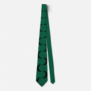 Gravata Verde caçador, padrão preto