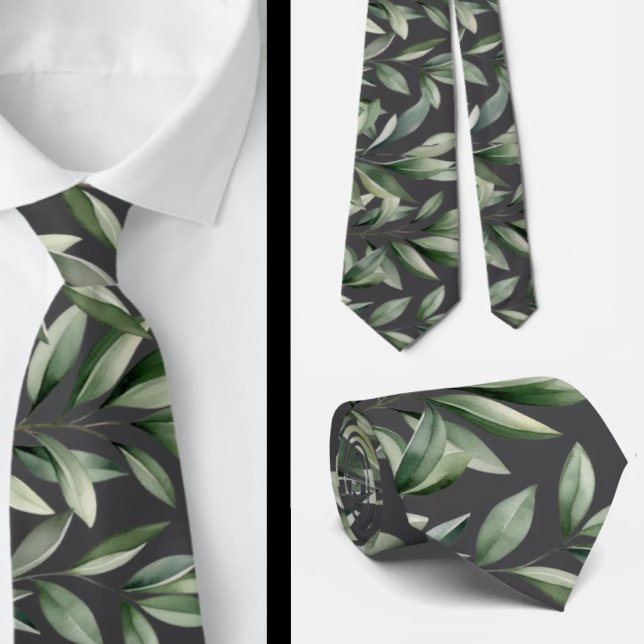 Gravata Verde deixa natureza verde casual botânico (Criador carregado)