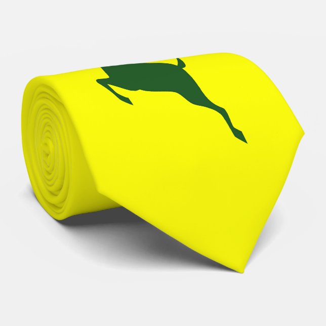 Gravata verde dos cervos (Rolled)