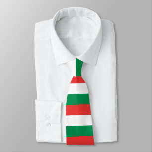 Gravata Verde, Vermelho e Branco