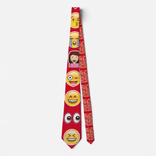 gravata vermelha emoji (Frente)