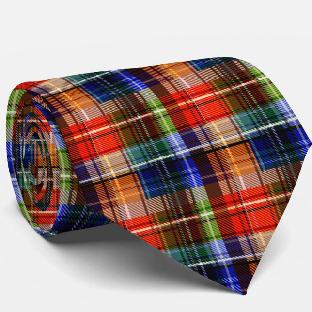 Gravata Vermelho Azul Verde Amarelo Xadrez Tartan Desenho  (Criador carregado)