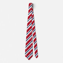 Vermelho Branco & Azul Listrado de 4 de Julho Estr