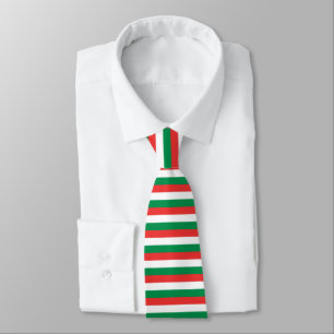 Gravata Vermelho, Branco e Verde